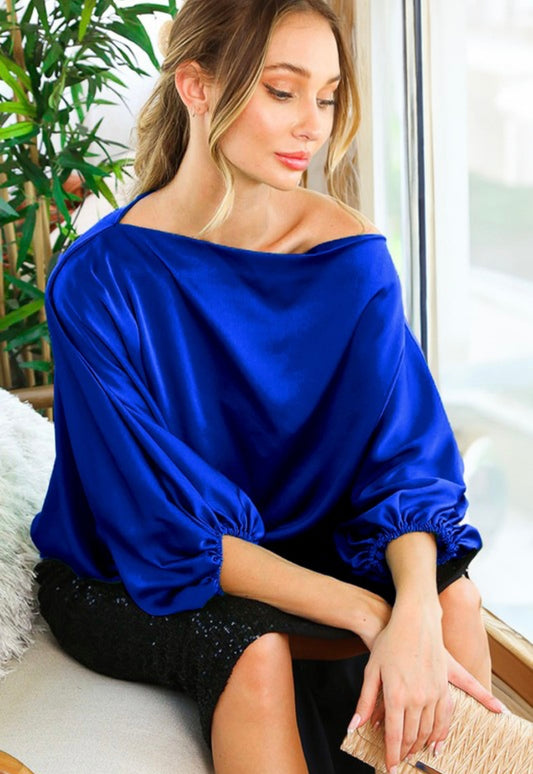 Alexia Azure Blouse