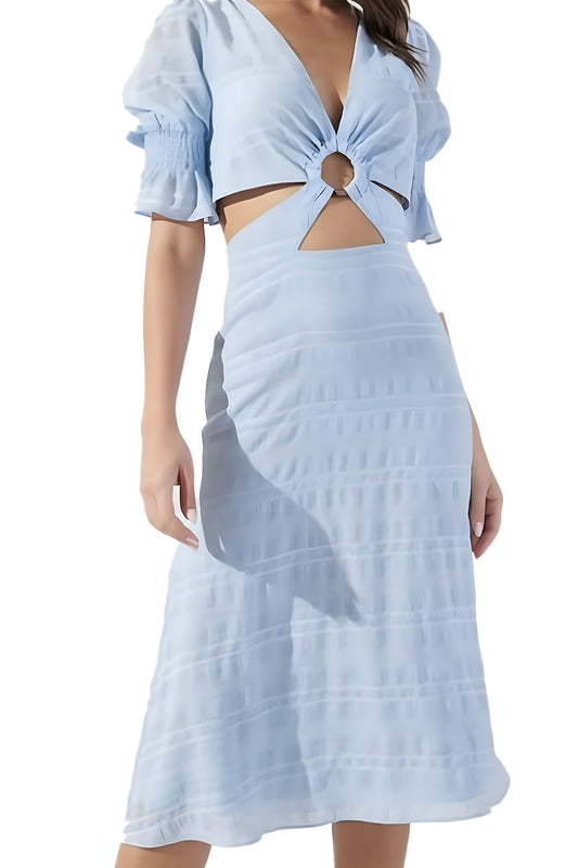 Del Mar O-Ring Cut Out Midi Dress