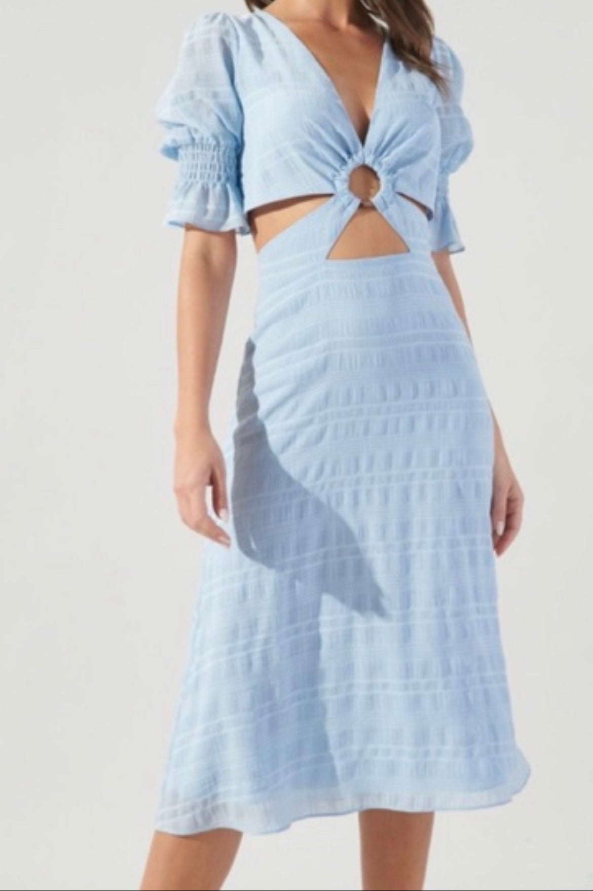 Del Mar O-Ring Cut Out Midi Dress